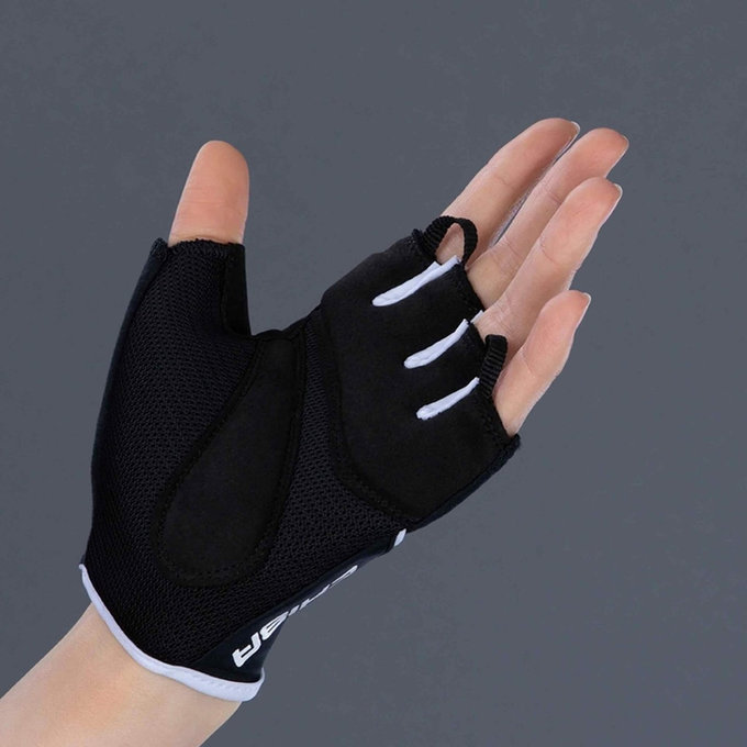 Cyklistické rukavice pre ženy Lady Gel čierno/biele