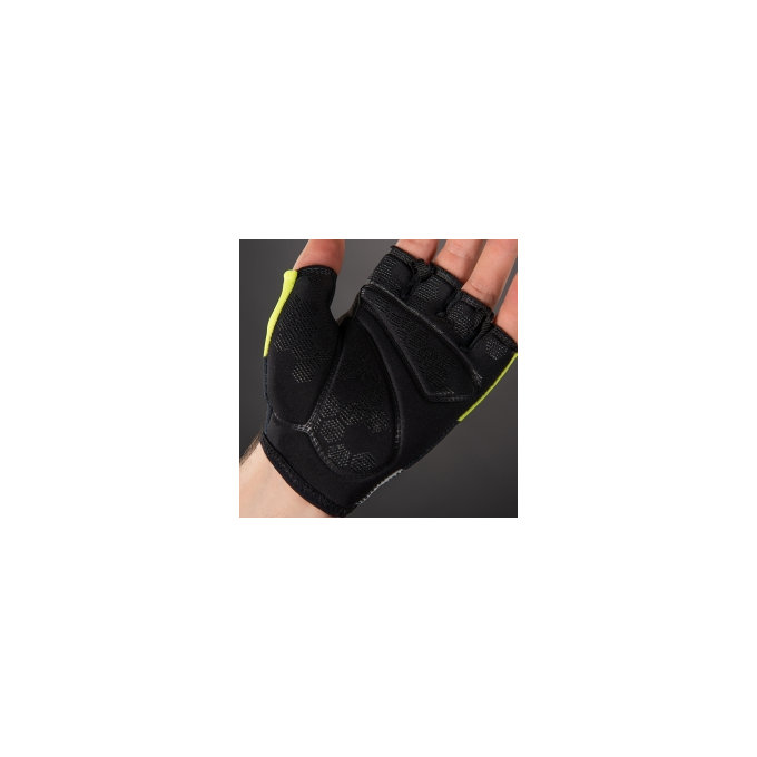 Cyklistické rukavice pre dospelých Solar neónovo žlté