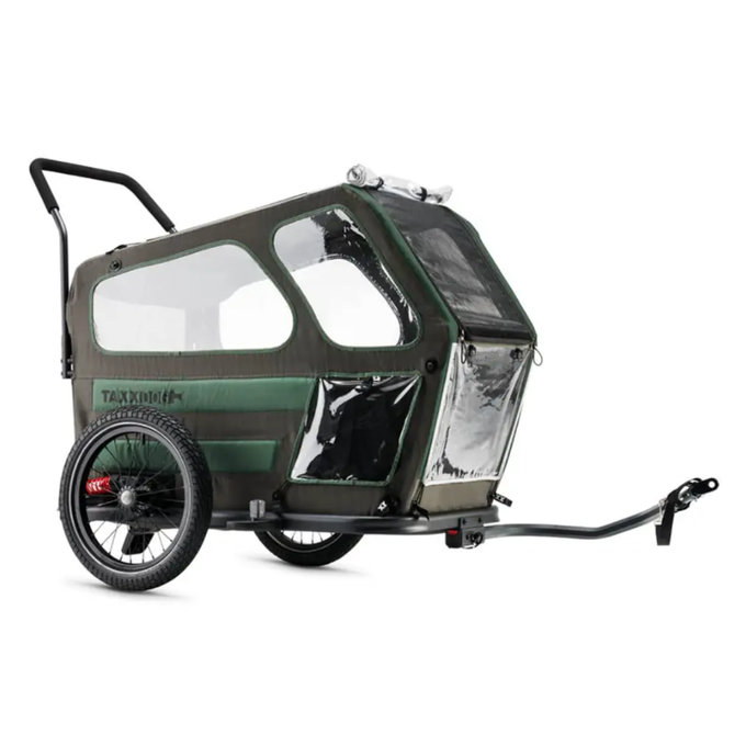 TaXXI Vozík pre psa L tmavosivá/tmavozelená