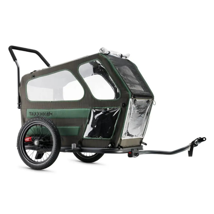 TaXXI Vozík pre psa L tmavosivá/tmavozelená