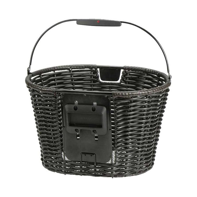 STRUCTURA OVAL prútený košík na riadidlá hnedý