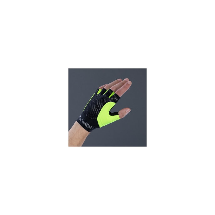 Cyklistické rukavice pre dospelých Pure Race S žlté