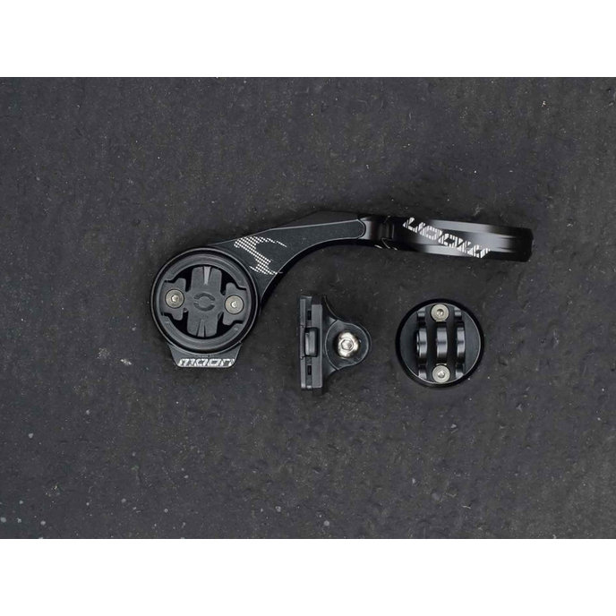 Vysunutý držiak na cyklopočítač a svetlo