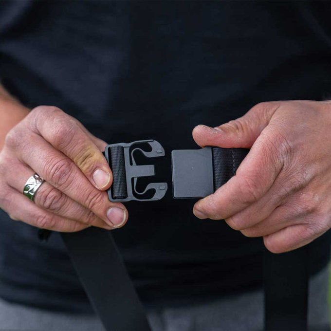 Opasok pre samonavíjacie lano na ťahanie bicykla