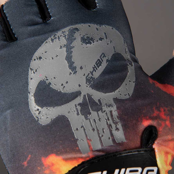 Cyklistické rukavice pre deti Cool Kids Lebka