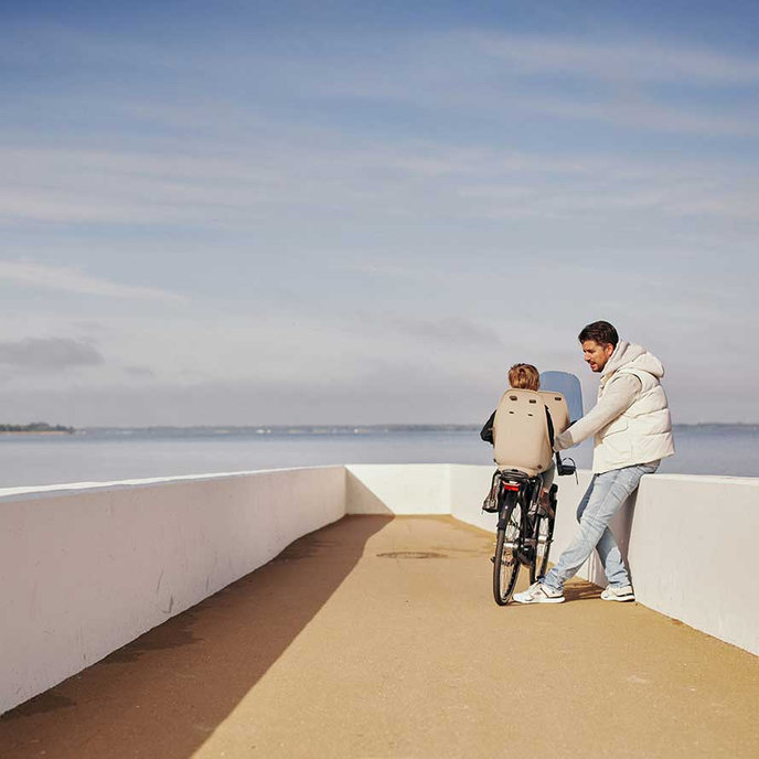 Zadná sedačka Ta-ke na bicykel pre MIK nosiče