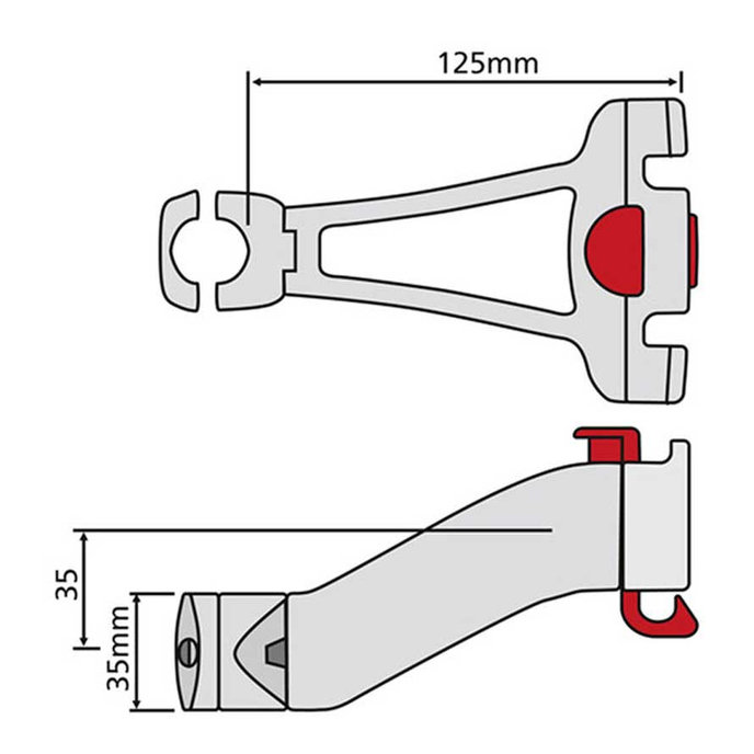Adaptér na predstavec Ø 22,2 - 25,4 mm