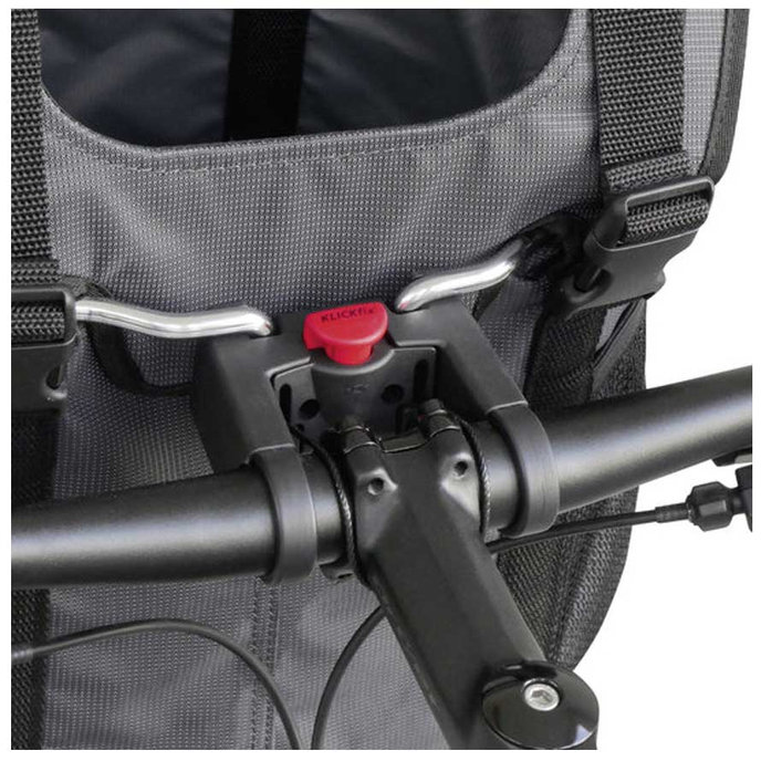 DOGGY taška na riadidlá pre psa sivá