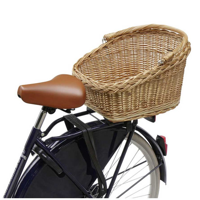 WICKER BASKET GT prútený košík na zadný nosič hnedý