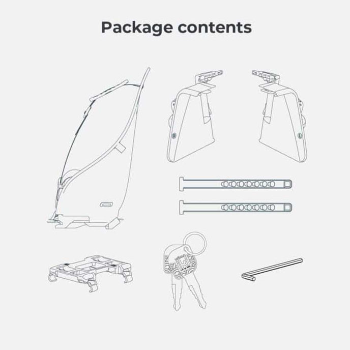 Zadná sedačka Ta-ke s adaptérom na nosič bicykla