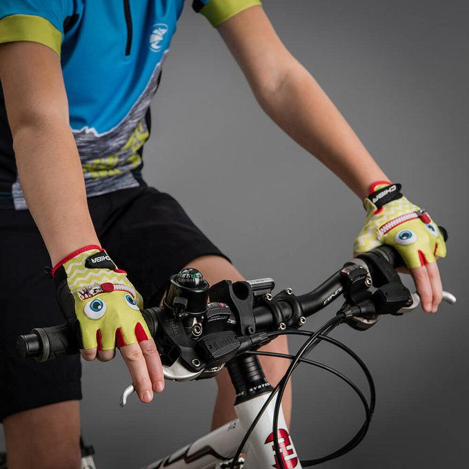 Cyklistické rukavice pre deti Cool Kids Tvár