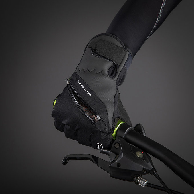 Zimné cyklistické rukavice pre dospelých City Liner čierne