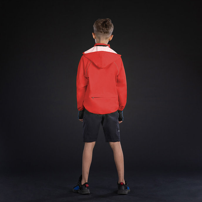 Detská bunda do dažďa červená