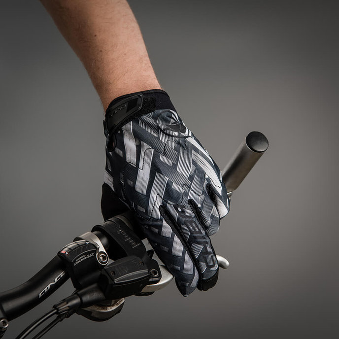 Cyklistické rukavice pre dospelých Elements šedé