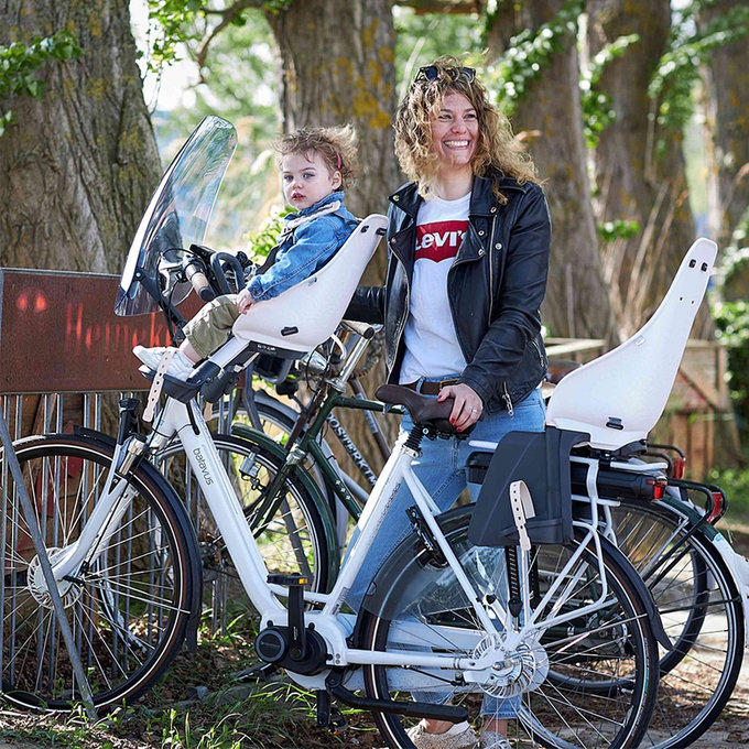 Zadná sedačka na bicykel s adaptérom a nosičom na rám SET