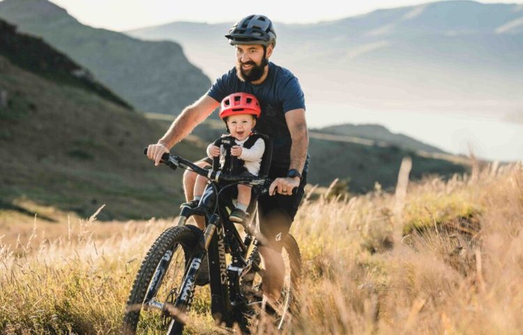 biker krs kids ride shotgun mtb detska sedacka origos