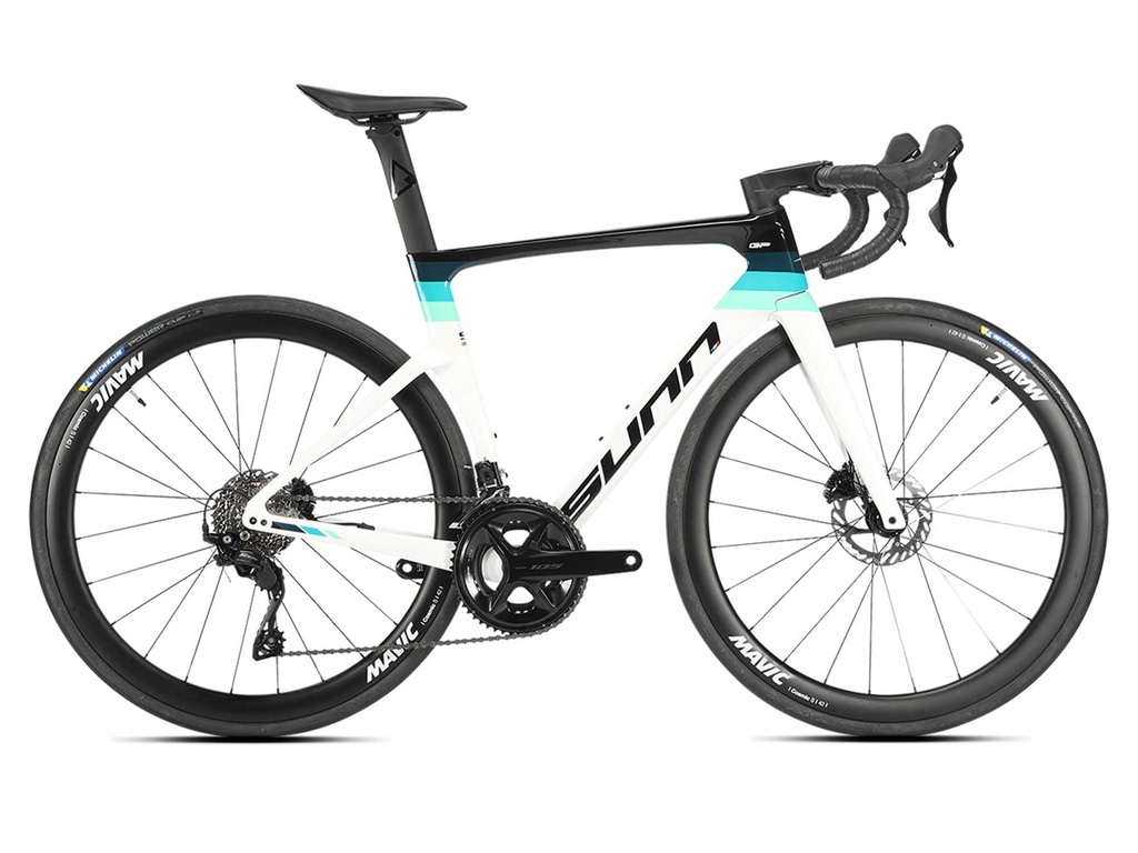 SUNN Cestný bicykel GP S2 2025, Čierna/Modrá/Biela
