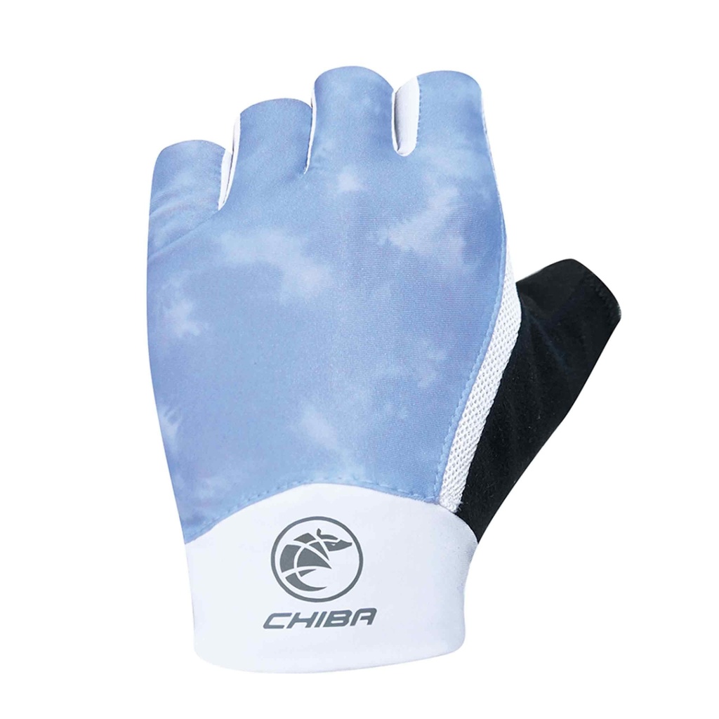 Chiba Cyklistické rukavice Lady Tie Dye BLUE M, Modrá
