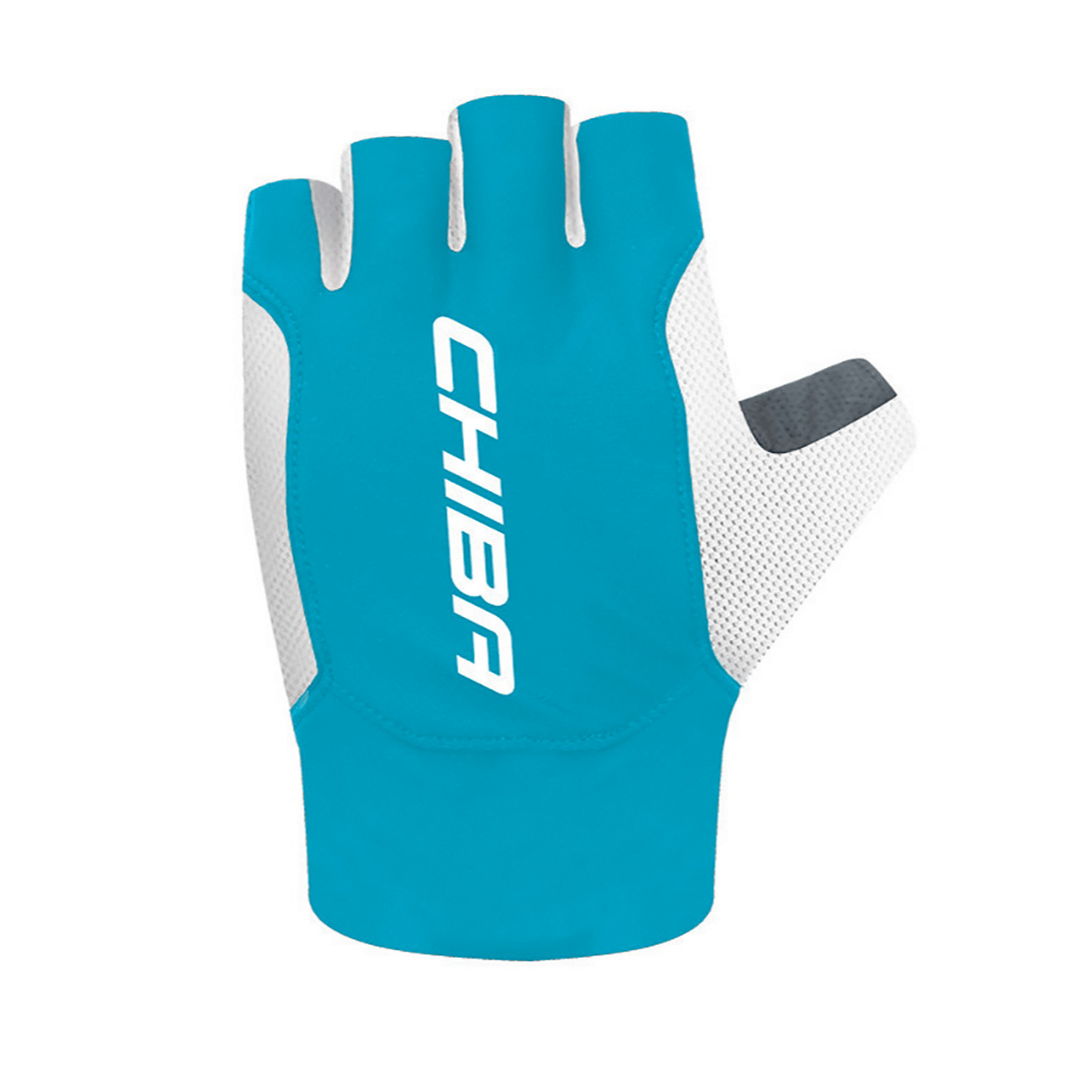 Chiba Cyklistické rukavice Mistral turquoise M, Modrá