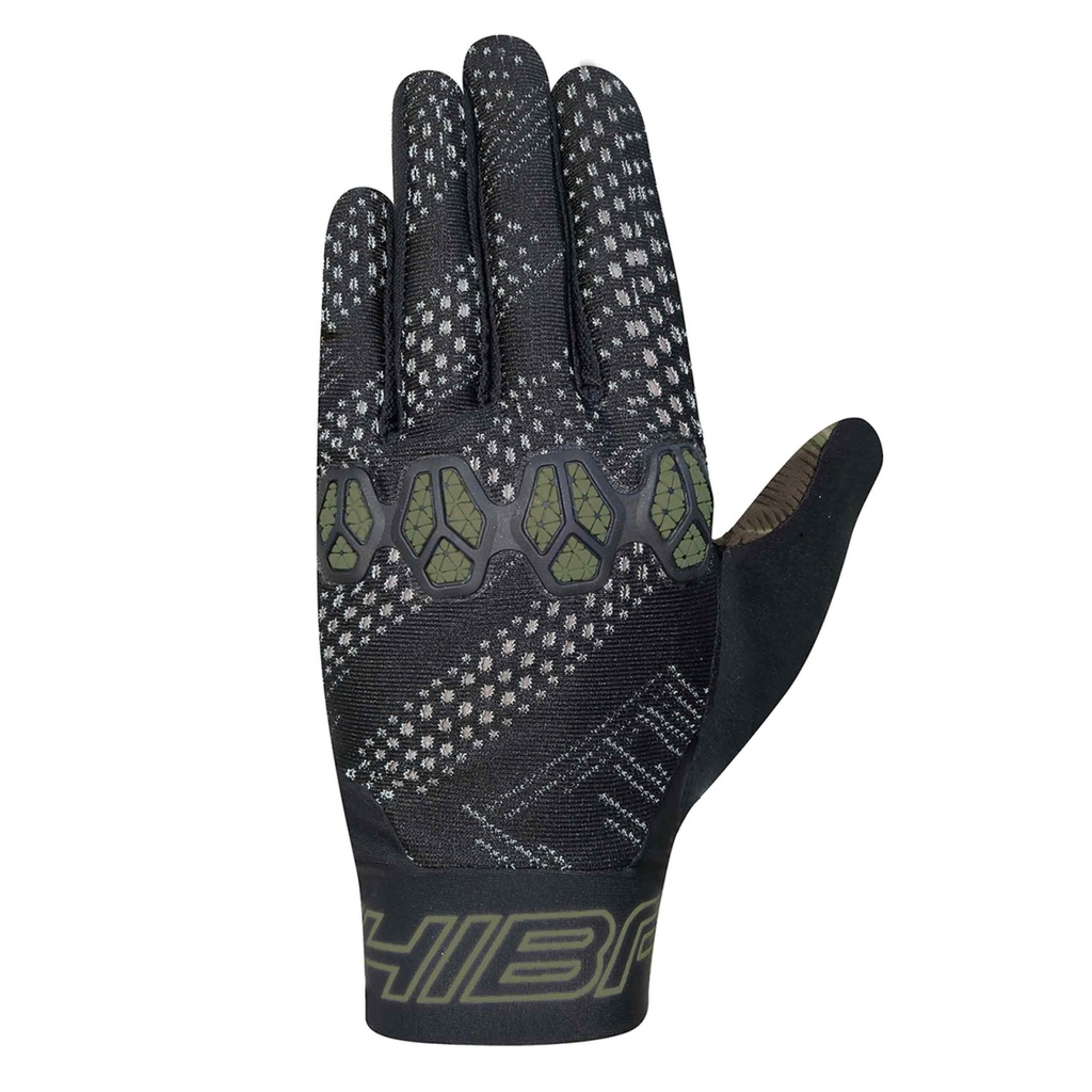 Chiba Detské cyklistické rukavice Trinity Youth BLACK-GREEN S, Čierna/Zelená