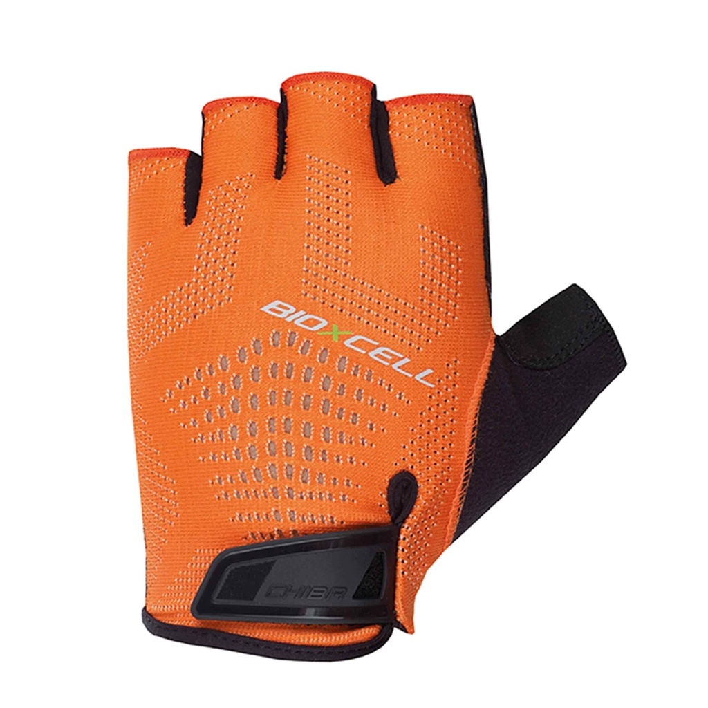 Chiba Cyklistické rukavice BioXCell Super Fly ORANGE/BLACK L, Oranžová