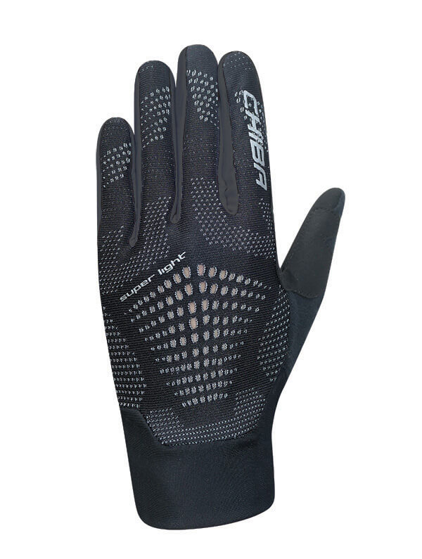 Chiba Cyklistické rukavice Superlight BLACK S, Čierna