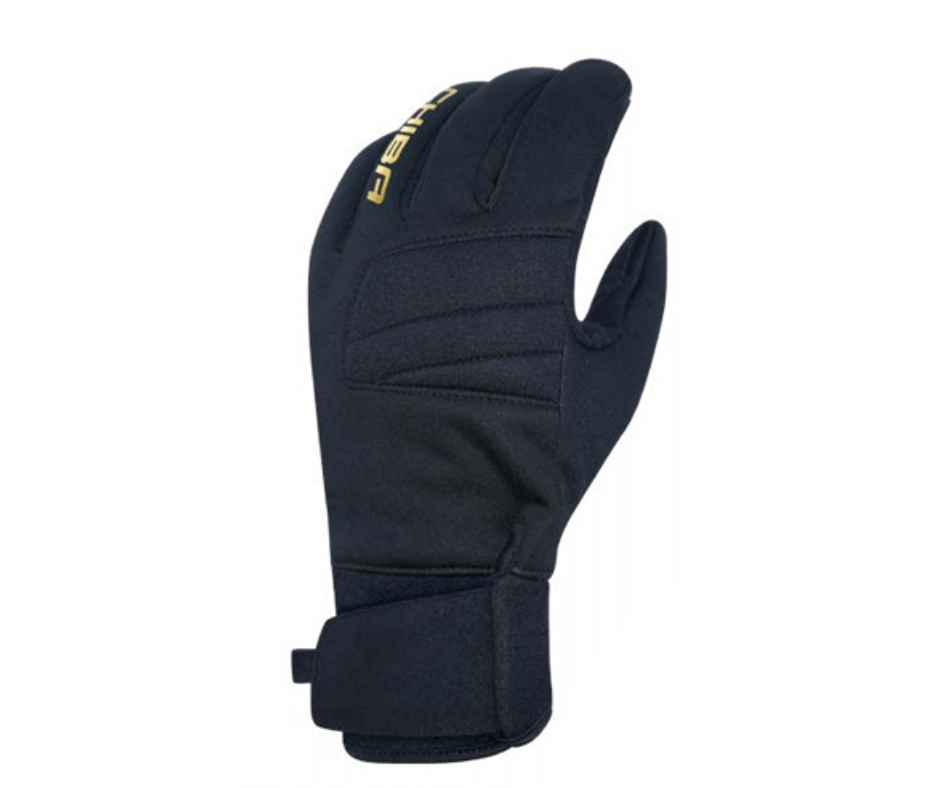 Chiba Zimné cyklistické rukavice Classic BLACK/GOLD XL, Čierna