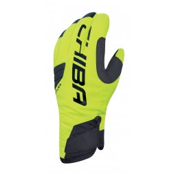 Zimné cyklistické rukavice pre dospelých BioXcell Warm Winter neónovo žlté