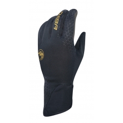 Chiba Zimné cyklistické rukavice BioXcell Light Winter BLACK/GOLD XL, Čierna