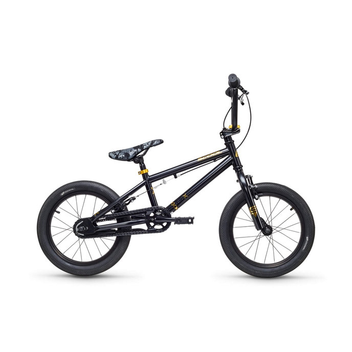  Detský BMX bicykel XtriX mini 16 čierny/zlatý