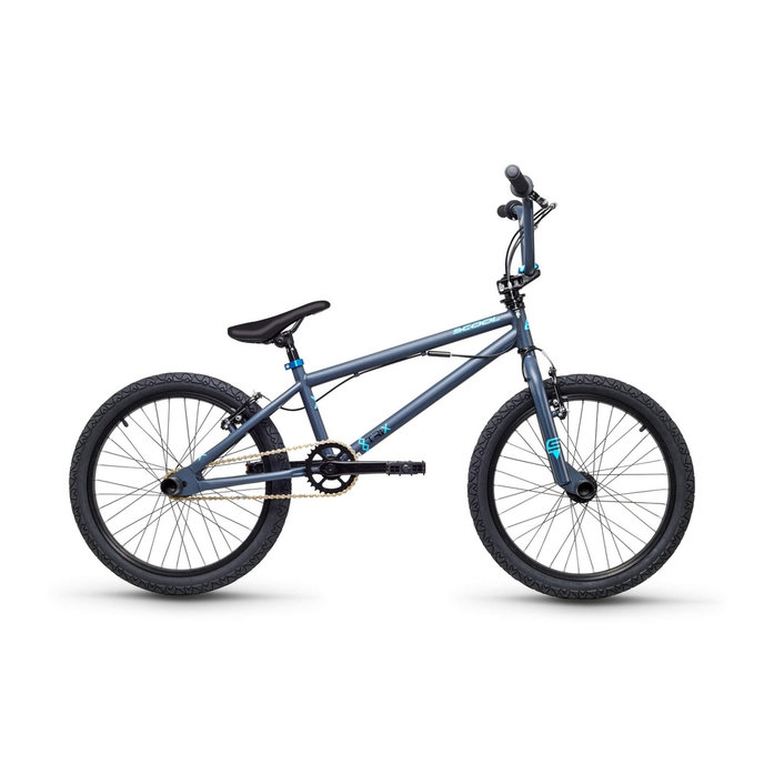 Detský BMX bicykel XtriX 20 šedý/matný modrý (od 120 cm)