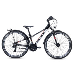 Detský bicykel troX EVO 21s čierny/šedý/červený (od 150 cm)