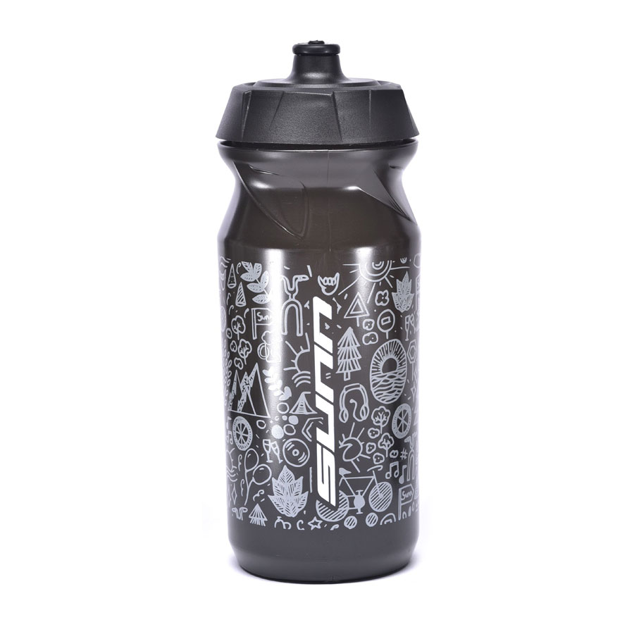 SUNN Cyklistická fľaša Bidon PBF 650 ml Noir, Čierna
