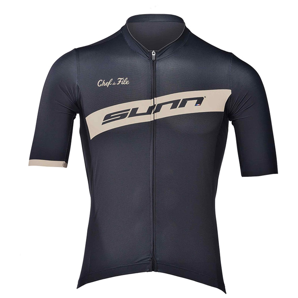 SUNN Cyklistický dres krátky rukáv, Pánsky, čierny, Čierna