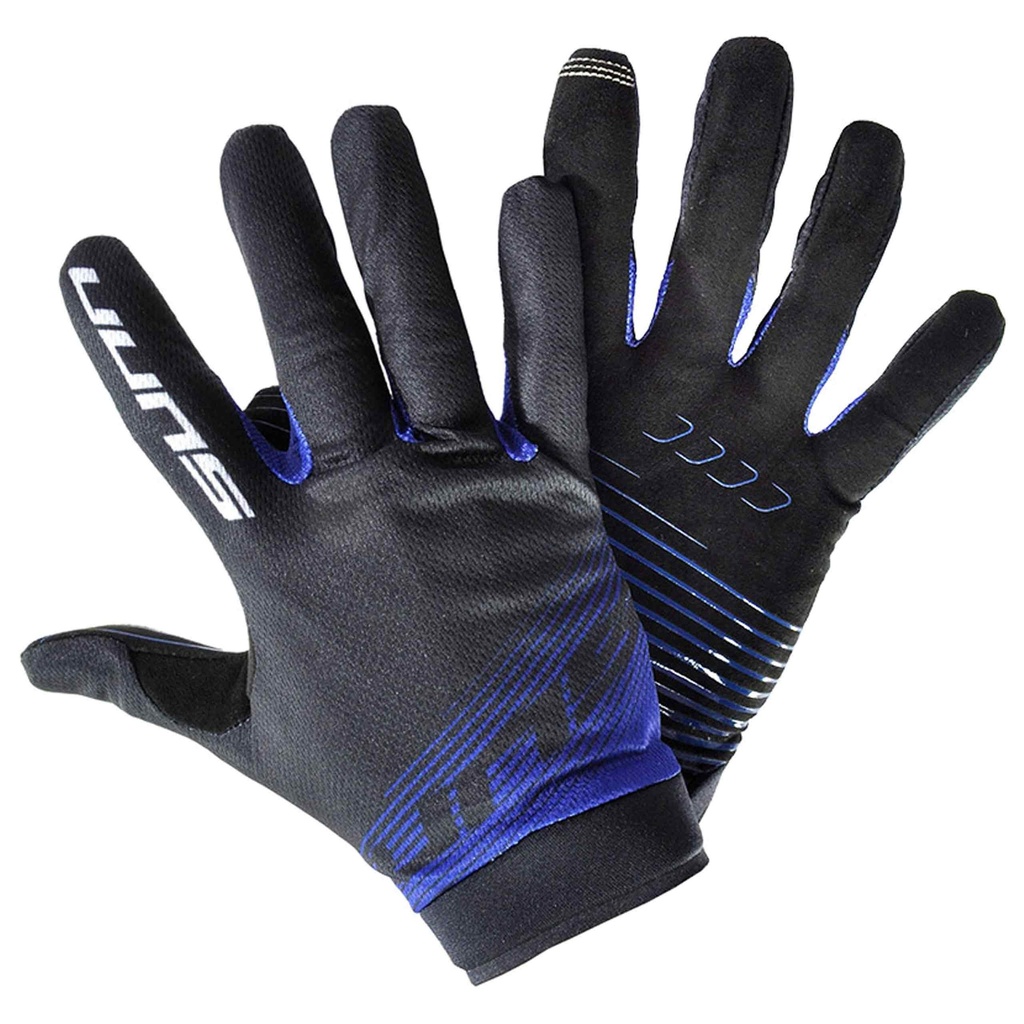 SUNN Cyklistické rukavice AIR 1 BLUE XXS, Čierna/Modrá
