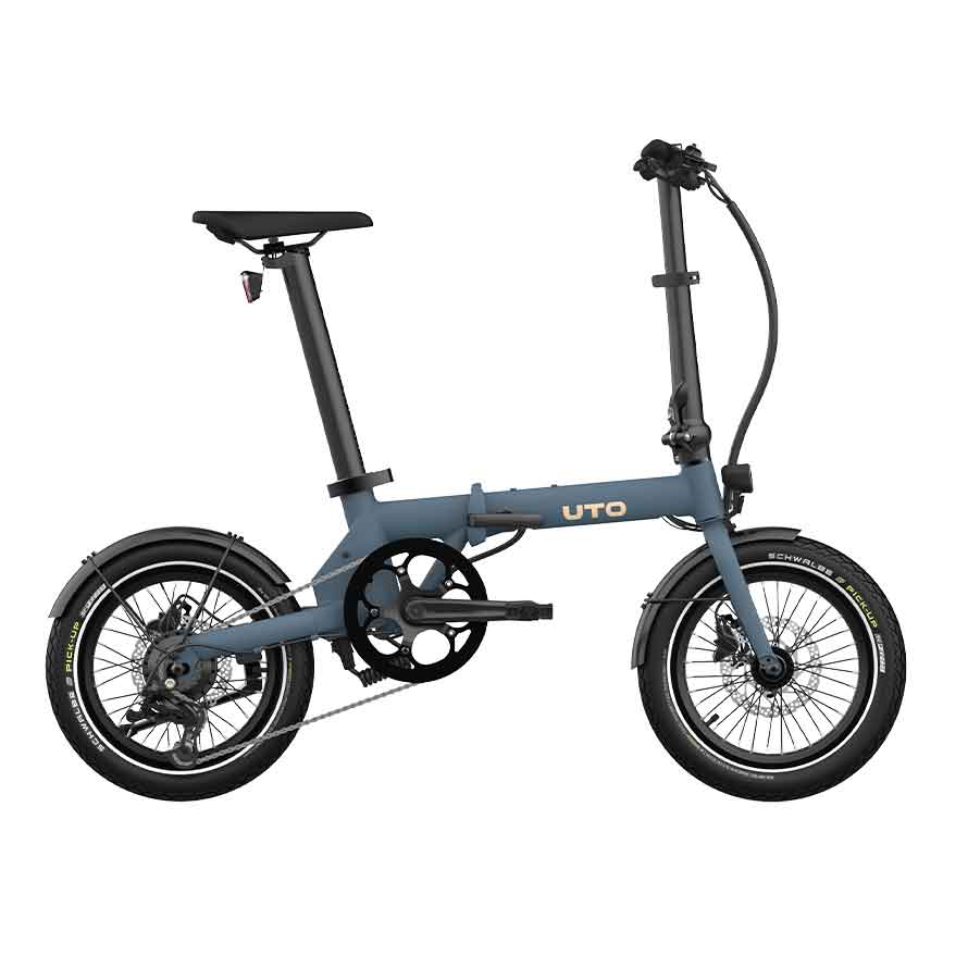 UTO Skladací elektrobicykel OG16 2025 Ocean Blue, Čierna/Zelená/Modrá/Béžová