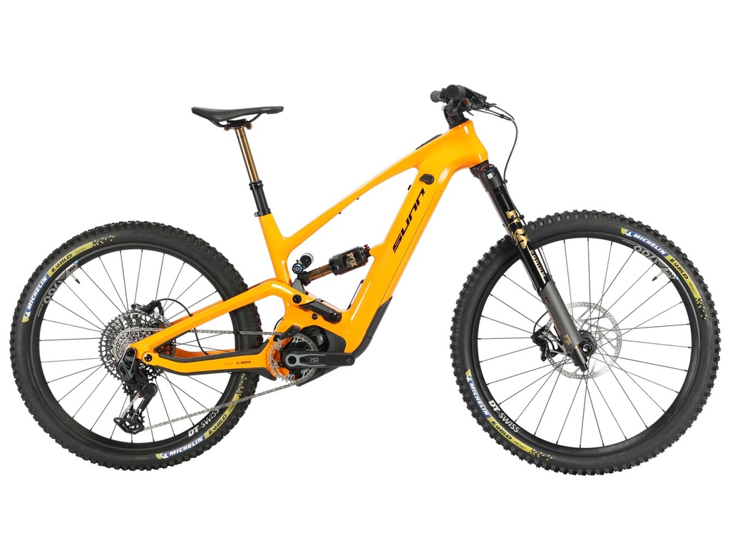 SUNN Celoodpružený horský elektrobicykel One Factory 2026 S, Žltá/Oranžová
