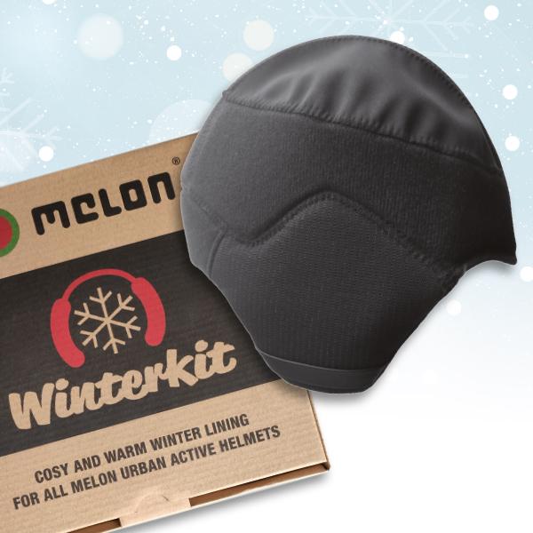 Melon Zimná vložka do cyklistickej prilby Winter edícia S/M/L , Čierna