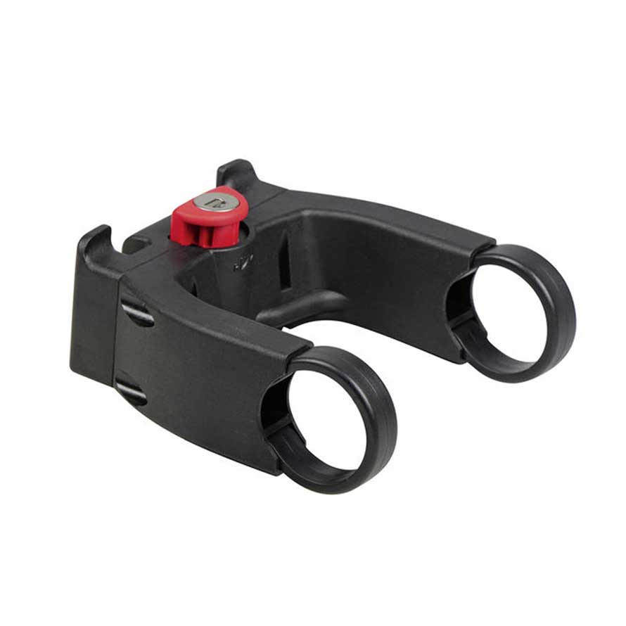 KLICKfix Ebike adaptér na riadidlá 22-26 mm/31,8 mm uzamykateľný, Čierna