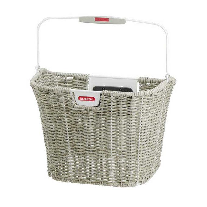 STRUCTURA RETRO prútený košík na riadidlá béžový