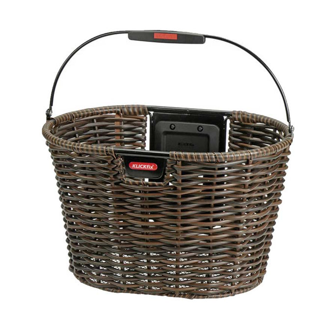 STRUCTURA OVAL prútený košík na riadidlá hnedý