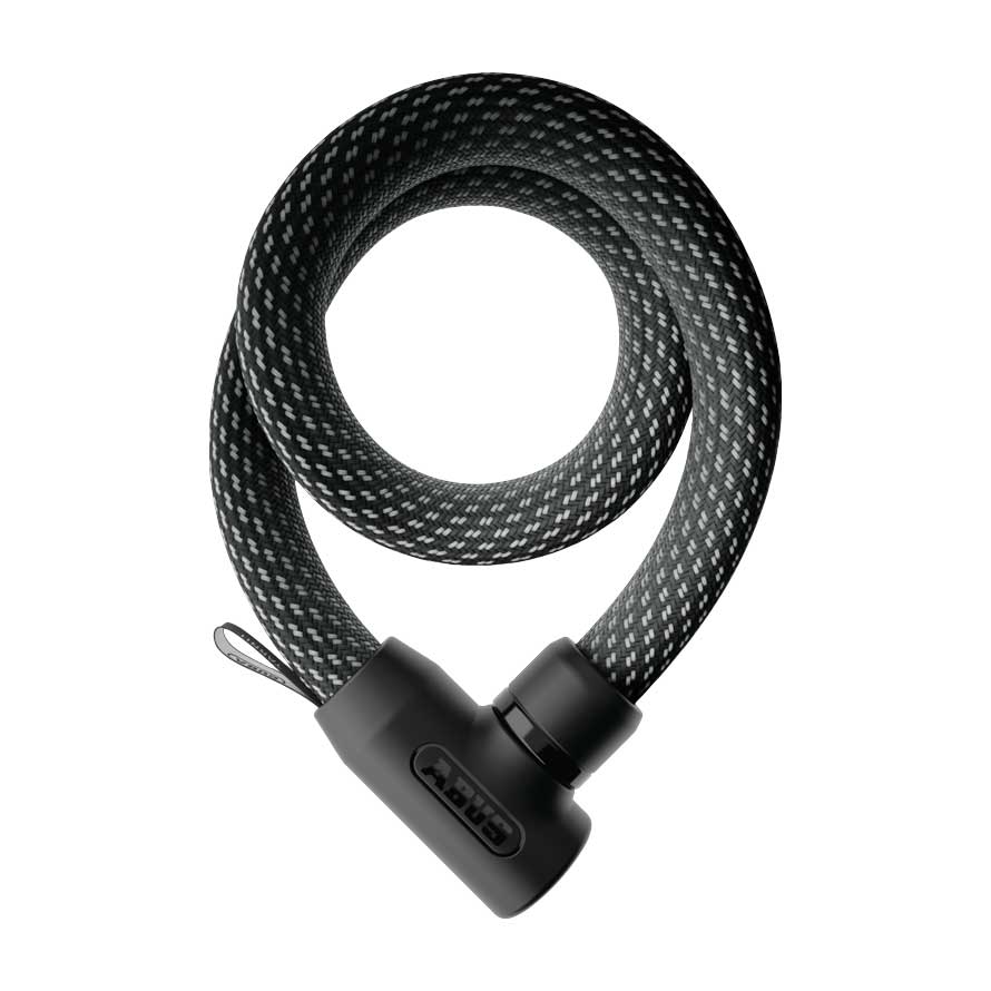 ABUS Zámok na bicykel Yarnit 4004K/110, Čierna/Sivá/Modrá/Fialová