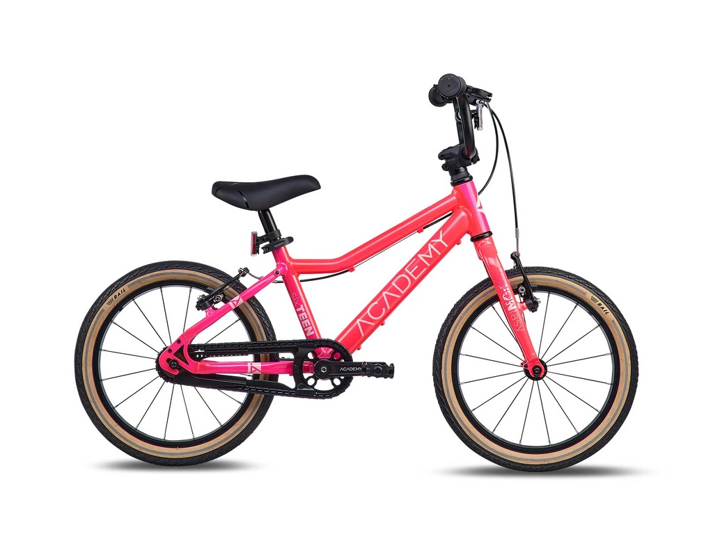 ACADEMY Detský bicykel Grade 3 Edition FUNtasy - 16" 2025, Zelená/Ružová/Modrá