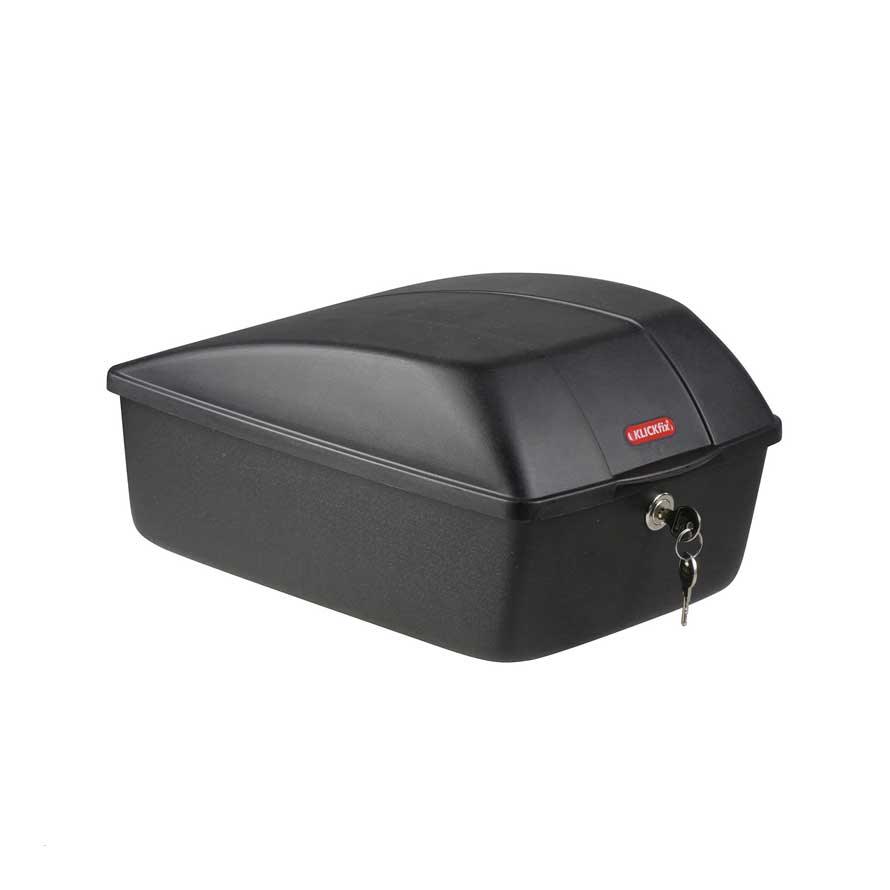 KLICKfix UNIKLIP 2 BOX na zadný nosič čierny, Čierna