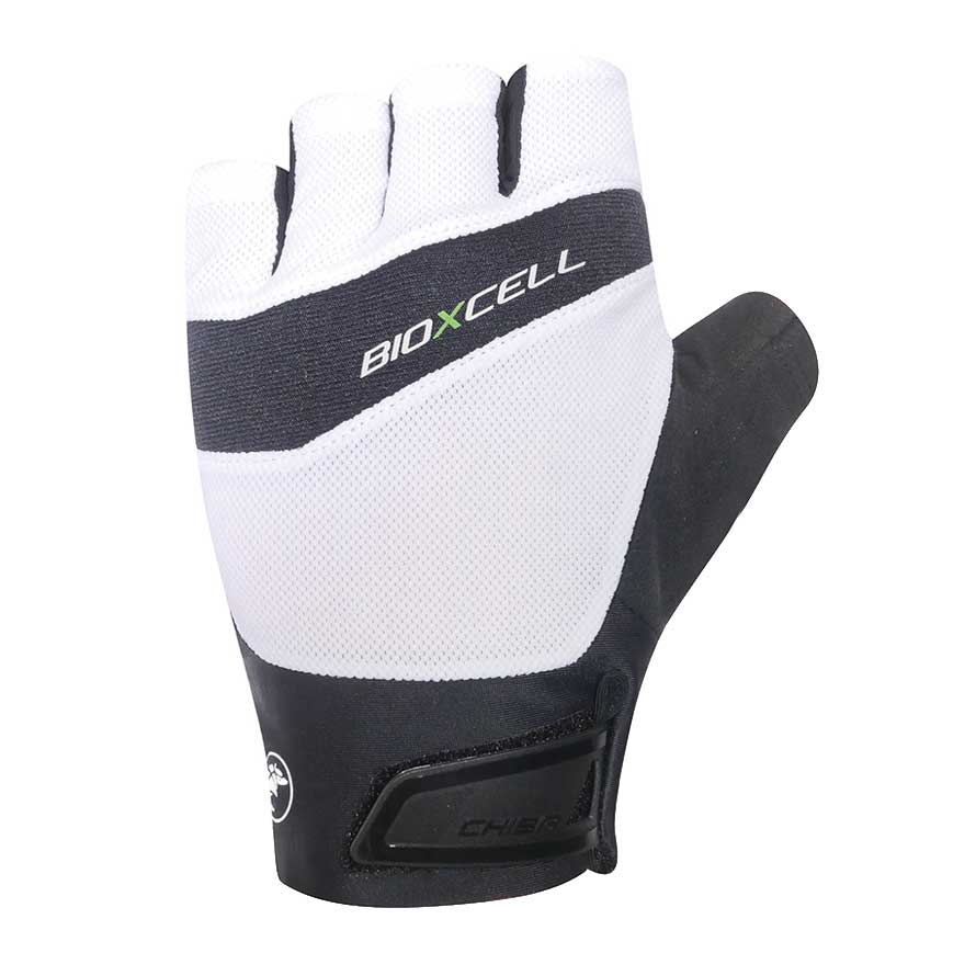 Chiba Cyklistické rukavice pre dospelých BioXCell Pro biele L, Biela