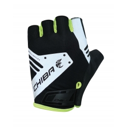 Chiba Cyklistické rukavice Air Plus Reflex YELLOW L, Čierna/Žltá