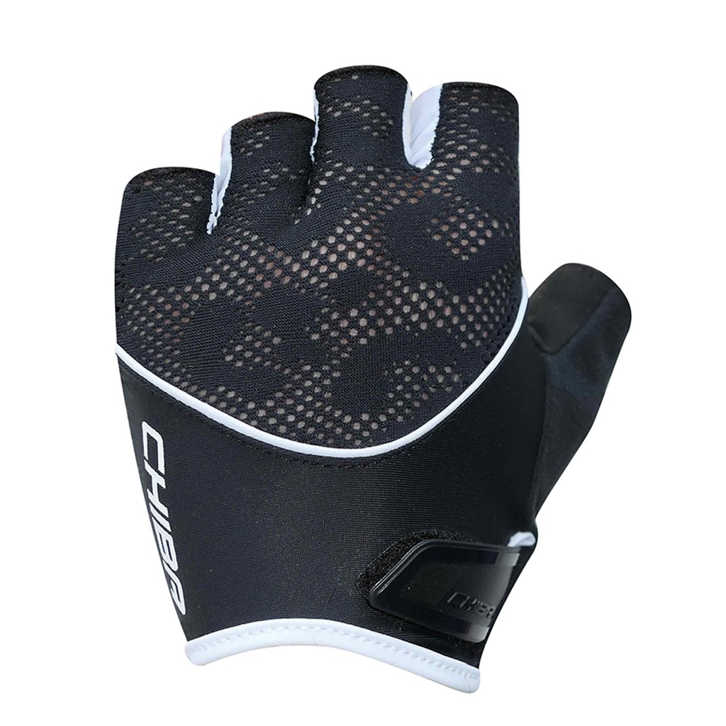 Chiba Cyklistické rukavice Lady Gel BLACK/WHITE S, Čierna