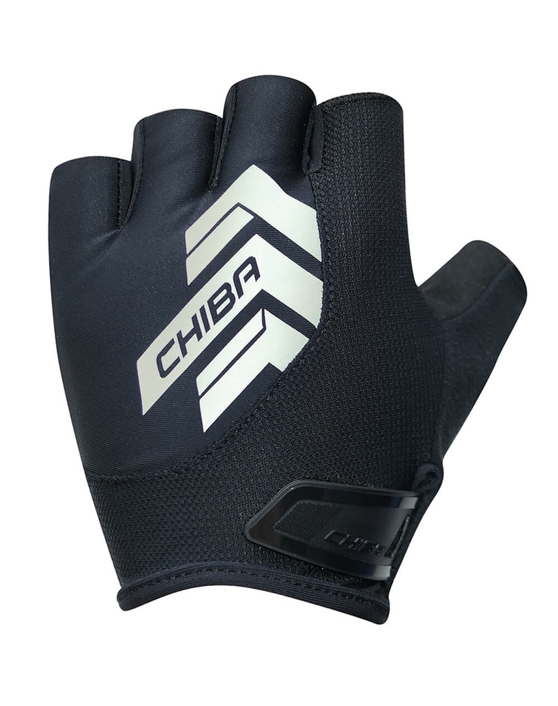 Chiba Cyklistické rukavice Reflex BLACK S, Čierna