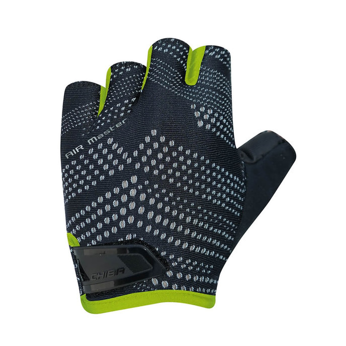 Cyklistické rukavice pre dospelých Air Master čierne/zelené
