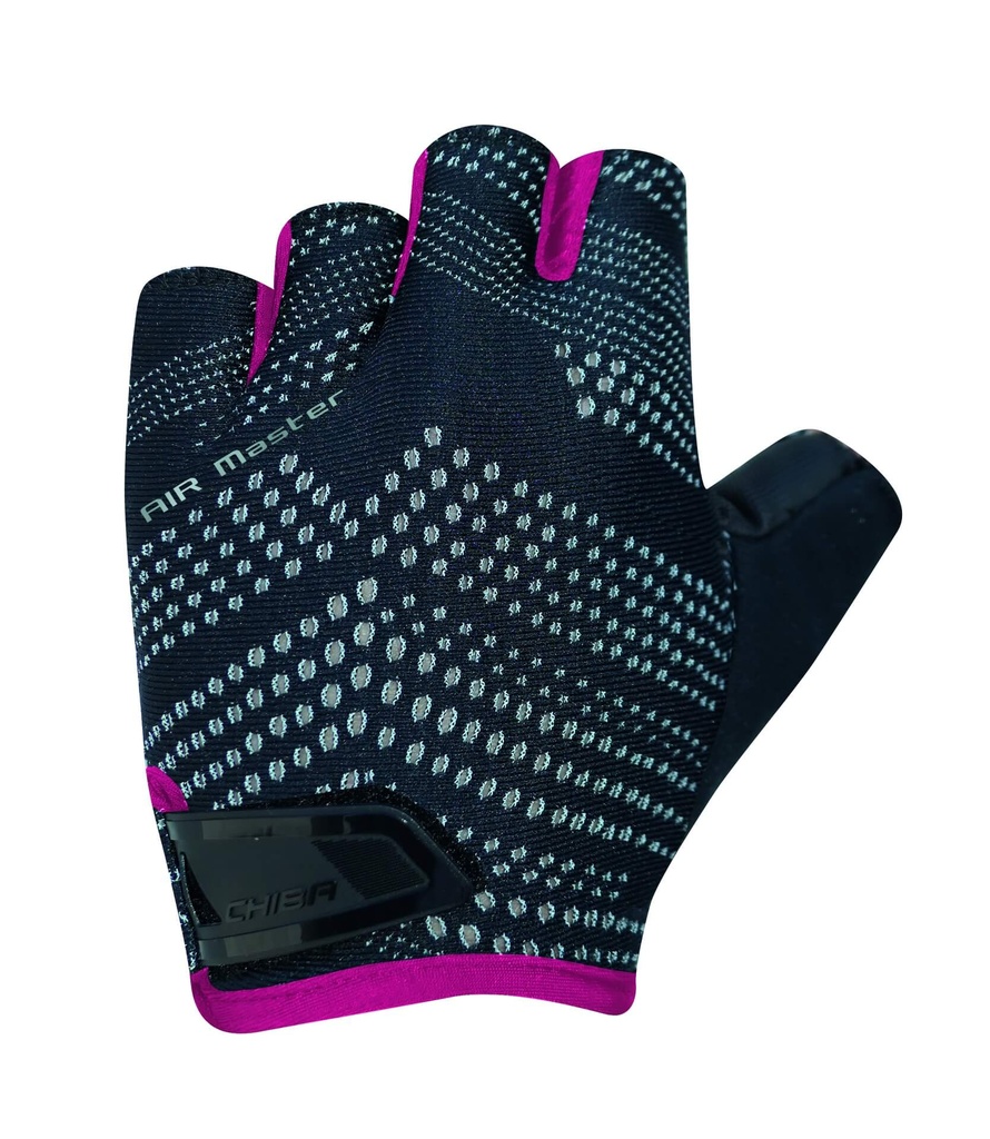 Chiba Cyklistické rukavice Air Master PINK M, Čierna/Ružová